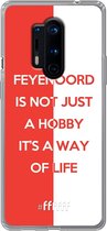 6F hoesje - geschikt voor OnePlus 8 Pro -  Transparant TPU Case - Feyenoord - Way of life #ffffff