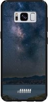 Samsung Galaxy S8 Hoesje TPU Case - Landscape Milky Way #ffffff