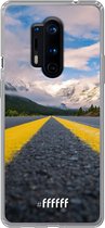 OnePlus 8 Pro Hoesje Transparant TPU Case - Road Ahead #ffffff