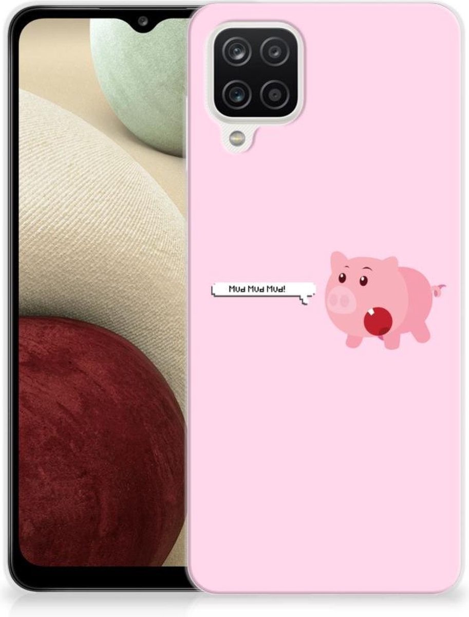Samsung Galaxy A12 Telefoonhoesje met Naam Pig Mud