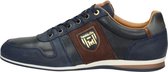 Pantofola d'Oro Asiago Sneakers - Heren Leren Veterschoenen - Blauw - Maat 44