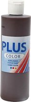 Plus Color Acrylverf, chocolate, 250 ml/ 1 fles