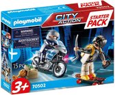 PLAYMOBIL City Action Starterpack Politie uitbreidingsset - 70502 - Multicolor
