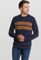 Van Gils - Colour blocking pullover met kasjmier Heren