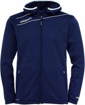 Uhlsport Stream 3.0 Hooded Jacket Marine-Wit Maat M