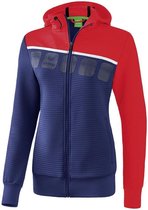 Erima 5-C Dames Trainingsjack - Jassen  - blauw donker - 34