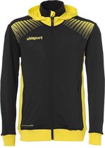 Uhlsport Goal Tec Hood Jacket Zwart-Limoen Geel Maat 3XL