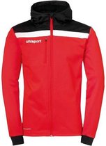 Uhlsport Offense 23 Multi Hood Jacket Rood-Zwart-Wit Maat S