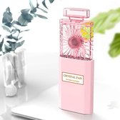 Parfumvorm Draagbare ventilator Verborgen bladventilator (roze)