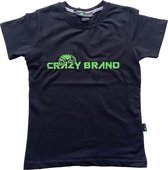 Crazy Brand Kinder T-shirt kleur logo lichtgroen