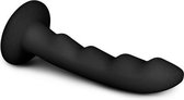 Ripples Strap-On Dildo - Zwart - Zwart - Sextoys - Dildo's  - Toys voor dames - Strap on