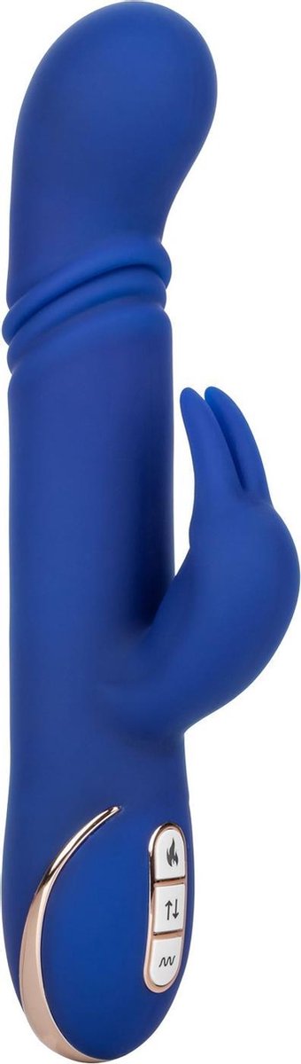 Goedkoopste CalExotics - Heated Thrusting G Rabbit - Vibrators Up-Down Blauw