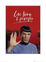 Pyramid Star Trek Live Long And Prosper Kunstdruk 60x80cm Poster - 60x80cm