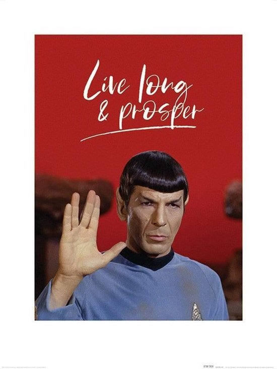 Pyramid Poster - Star Trek Live Long And Prosper - 80 X 60 Cm - Multicolor