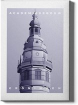 Walljar - Academiegebouw - Muurdecoratie - Poster met lijst