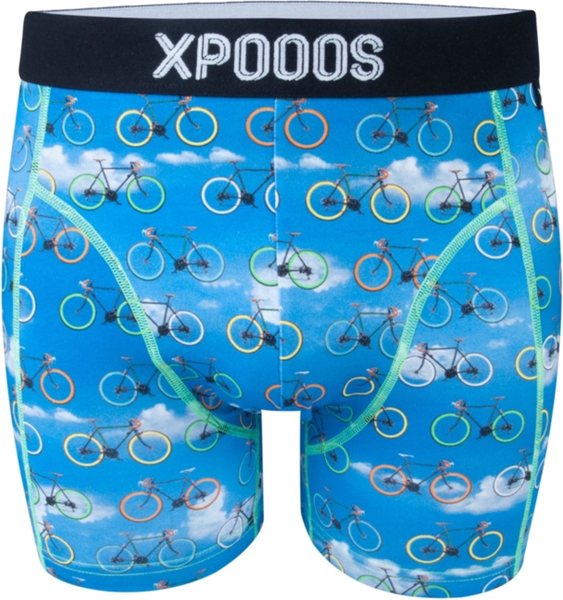 XPOOOS heren bike trip boxer blauw