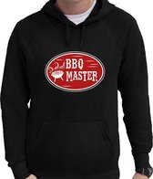 BBQ / Barbecue master hoodie zwart - cadeau sweater met capuchon voor heren - Verjaardag / Vaderdag kado S