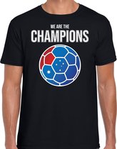 Australie WK supporter t-shirt - we are the champions met Australische voetbal - zwart - heren - kleding / shirt M