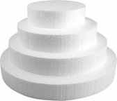 Set de 4 x formes de disques en polystyrène de 15/20/25 et 30 cm de diamètre - Objets de Hobby /matériaux