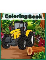 Beautiful Tractor Coloring Book