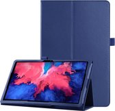 Lunso - Stand flip sleepcover hoes - Geschikt voor Lenovo Tab P11 / P11 Plus - Donkerblauw