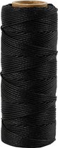 Bamboekoord, zwart, 1 mm, 65 m, 1 rol