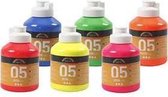 Acrylverf - Neon Kleuren - A-color - 6x500 ml