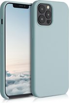 kwmobile telefoonhoesje voor Apple iPhone 12 Pro Max - Hoesje met siliconen coating - Smartphone case in cool mint