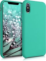 kwmobile telefoonhoesje voor Apple iPhone XS Max - Hoesje met siliconen coating - Smartphone case in turquoise