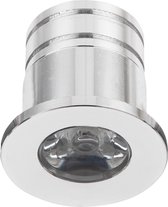 LED Veranda Spot Verlichting - 3W - Natuurlijk Wit 4000K - Inbouw - Rond - Mat Zilver - Aluminium - Ø31mm