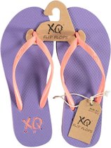 Xq Footwear Teenslippers Dames Polyester Lila/oudroze Maat 40