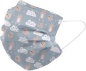 Gamberritos Mondkapje Clouds Junior Katoen Blauw One-size