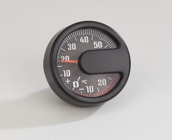 Richter Analoge Buitentemperatuurmeter - Rond - Zwart - Ø 43mm | bol.com