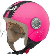 NOX Jet Helm N210 Roze Fluo Zwart