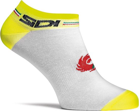 Sidi Fluo Socks (242) White/Yellow Fluo - Maat 44/46