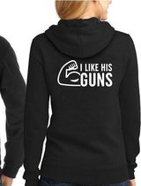 Buns & Guns Hoodie (I Love His Guns - Maat XS)