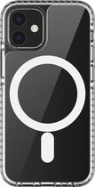 Apple iPhone 12 Pro Hoesje - Mobigear - MagSafe Serie - Hard Kunststof Backcover - Transparant / Zwart - Hoesje Geschikt Voor Apple iPhone 12 Pro