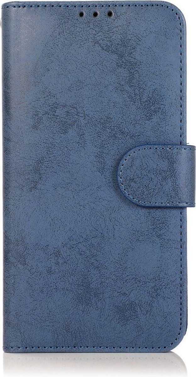Mobigear Telefoonhoesje geschikt voor Apple iPhone 12 Pro Hoesje | Mobigear Wallet Uitneembare 2in1 Bookcase Portemonnee | Pasjeshouder voor 3 Pasjes | Telefoonhoesje voor Pinpas / OV Kaart / Rijbewijs - Donkerblauw