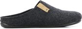 CM Comfort Mannen Canvas    Harde zool  Pantoffels / open Sloffen - 67800081 - Antraciet - Maat 39