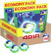 Ariel All in 1 Wasmiddel Pods + Actieve Geurbestrijding - Voordeelverpakking 2 x 50 Wasbeurten