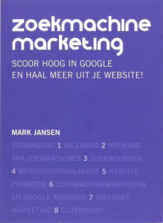 Cover van het boek 'Zoekmachinemarketing'