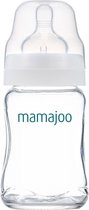 Mamajoo - Babyfles Glas - Glazen Babyfles - 0+ Maanden - 180ml