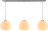 Olucia Laurence - Hanglamp - Chroom/Wit - E27