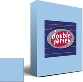 Double Jersey Hoeslaken - Hoeslaken 80x200+20 cm - 100% Katoen  Hemelsblauw
