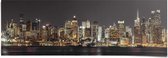 Poster New York skyline in de nacht (Assaf Frank)
