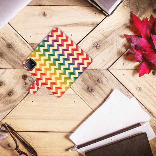 Flip Case pour OPPO A73 5G Coque Zigzag Couleur