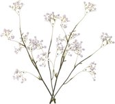 4x stuks kunstbloemen Gipskruid/Gypsophila takken wit 66 cm - Kunstplanten en steelbloemen