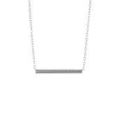 Jewelryz | Ketting Tube | 925 zilver | Halsketting Dames Sterling Zilver | 50 cm