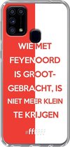 6F hoesje - geschikt voor Samsung Galaxy M31 -  Transparant TPU Case - Feyenoord - Grootgebracht #ffffff