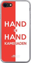 6F hoesje - geschikt voor iPhone SE (2020) - Transparant TPU Case - Feyenoord - Hand in hand, kameraden #ffffff